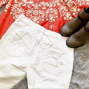 White Distressed Jeans